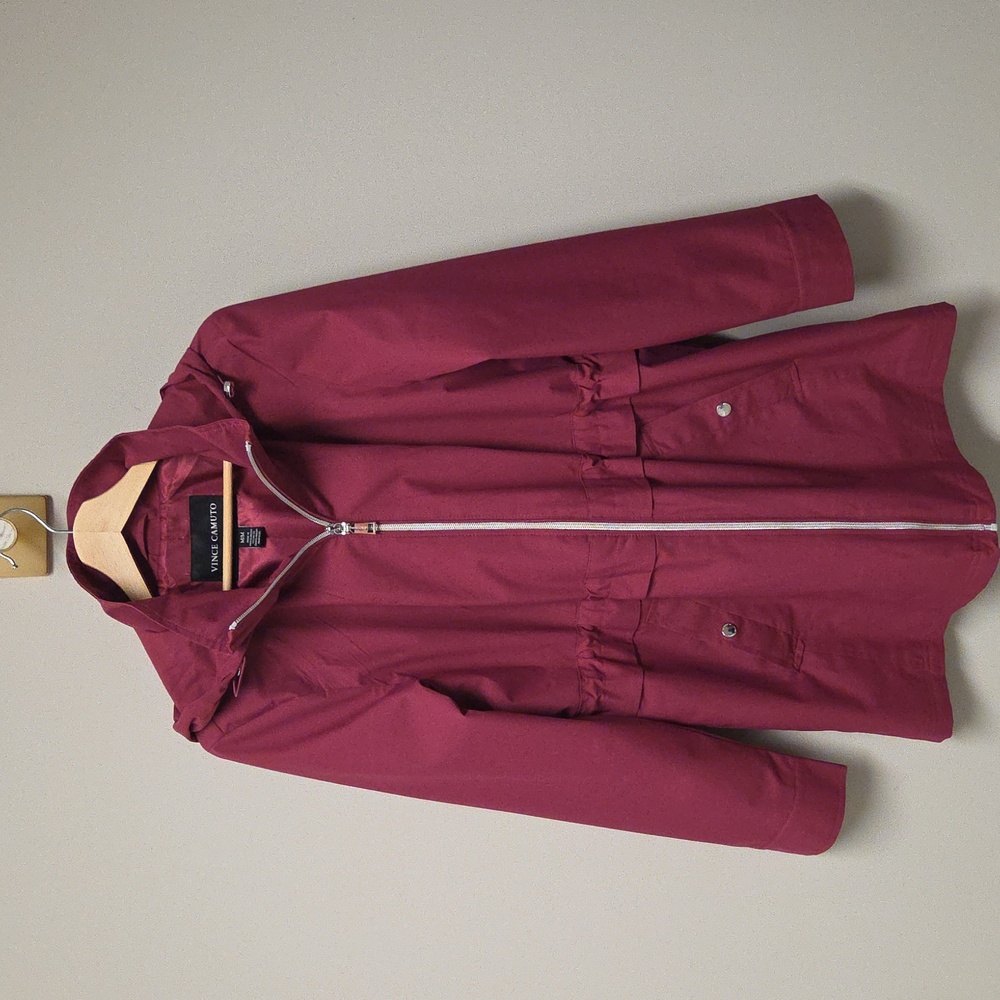 Vince Camuto Anorak Jacket Womens Medium Pink / Magenta